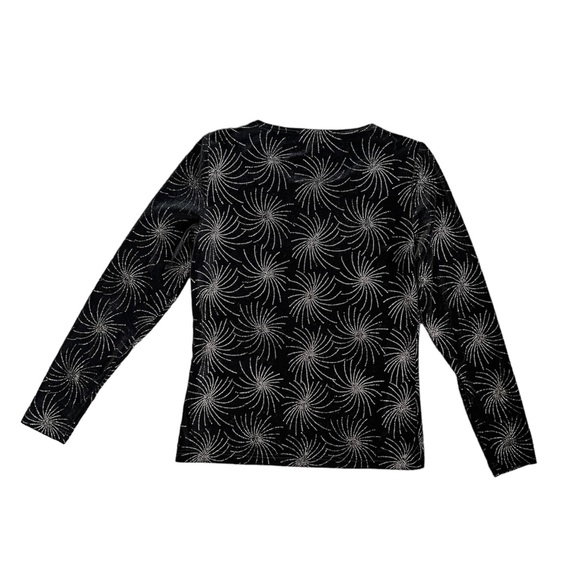 Un Jour Alleurs Textured Pullover Crewneck Long Sleeve Fitted Cute Sweater EUC 1 - Picture 2 of 4